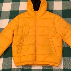 Yellow H&M puffer jacket